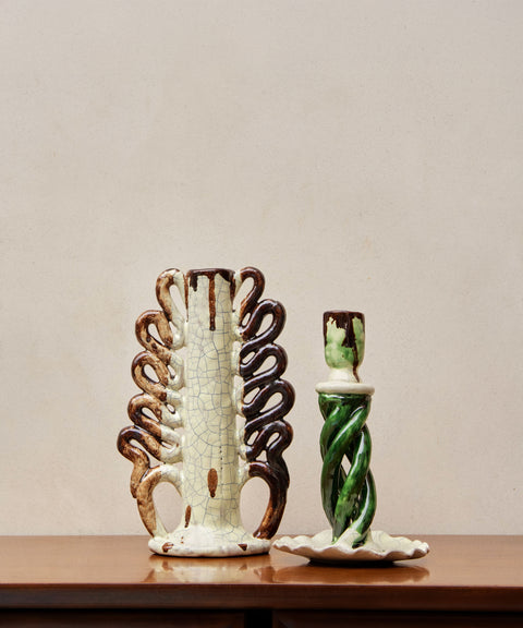 Mezcal by Candlelight Ceramic Candlestick (Tall)