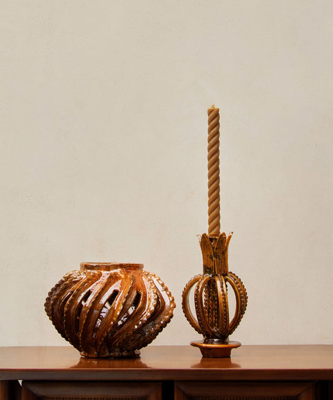 Welcome In Pineapple Pendant Candleholder