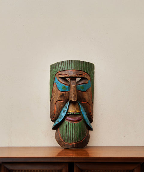 Guardian Spirit Mexican Wooden Mask