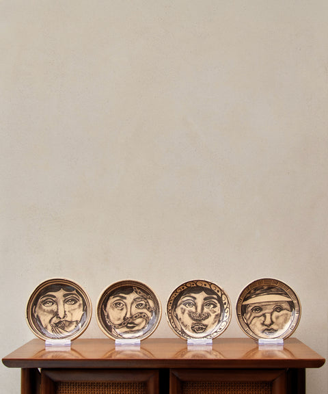 Reservation for Four Surrealist Ceramic Plates (Set of 4)